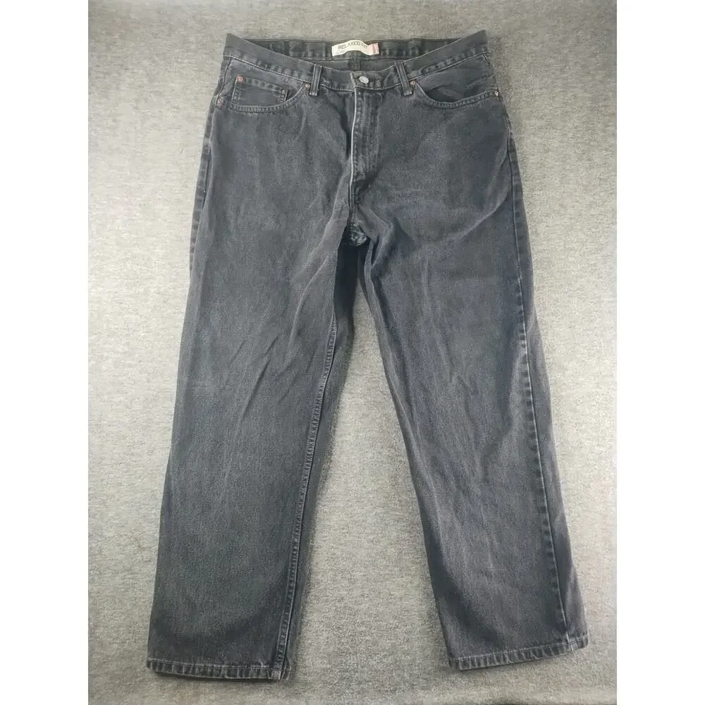 Levi’s 550 Denim Jeans Mens 38x30 Black Relaxed Fit Vintage Y2K